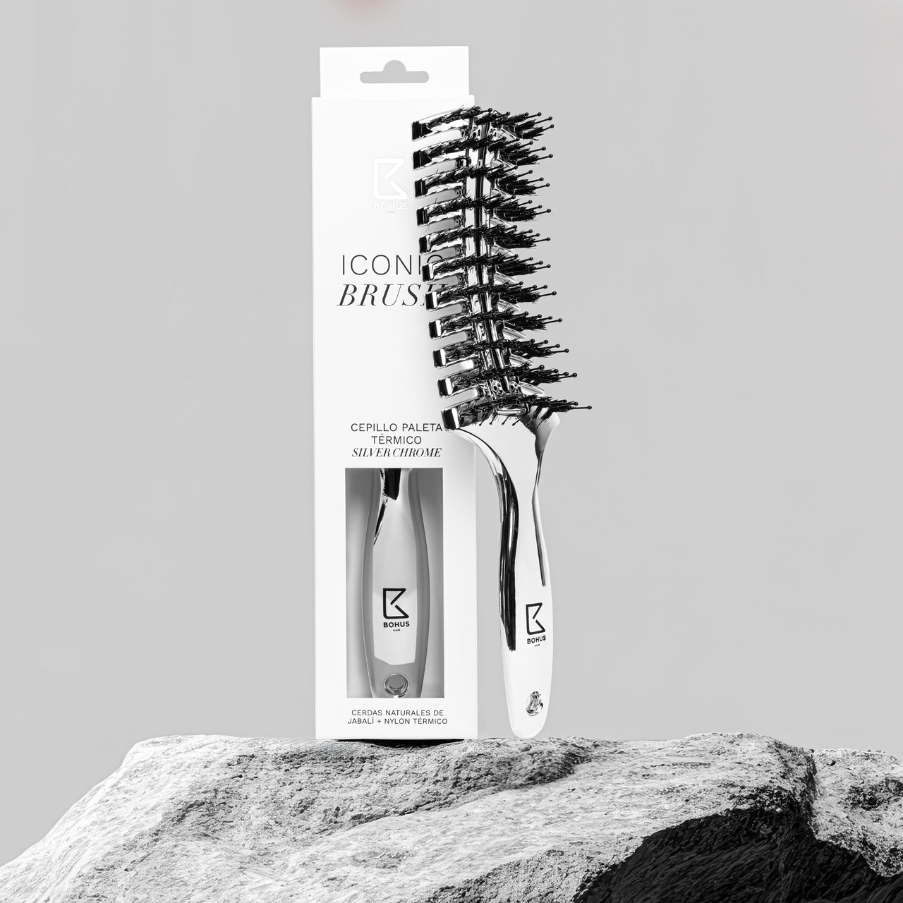 Cepillo paleta térmico SILVER CHROME